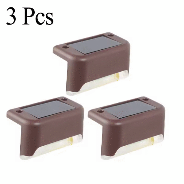 solar powered outdoor lights brown color